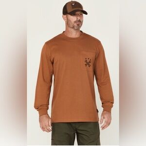 HAWX work gear long sleeve cotton shirt NWT